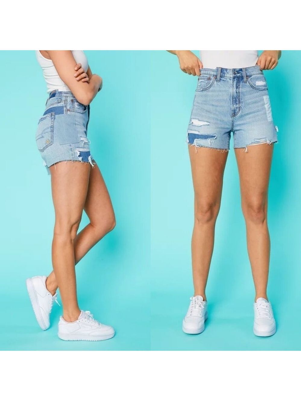 American Eagle Rainbow Pride Denim Highest Waist '90s Boyfriend Short